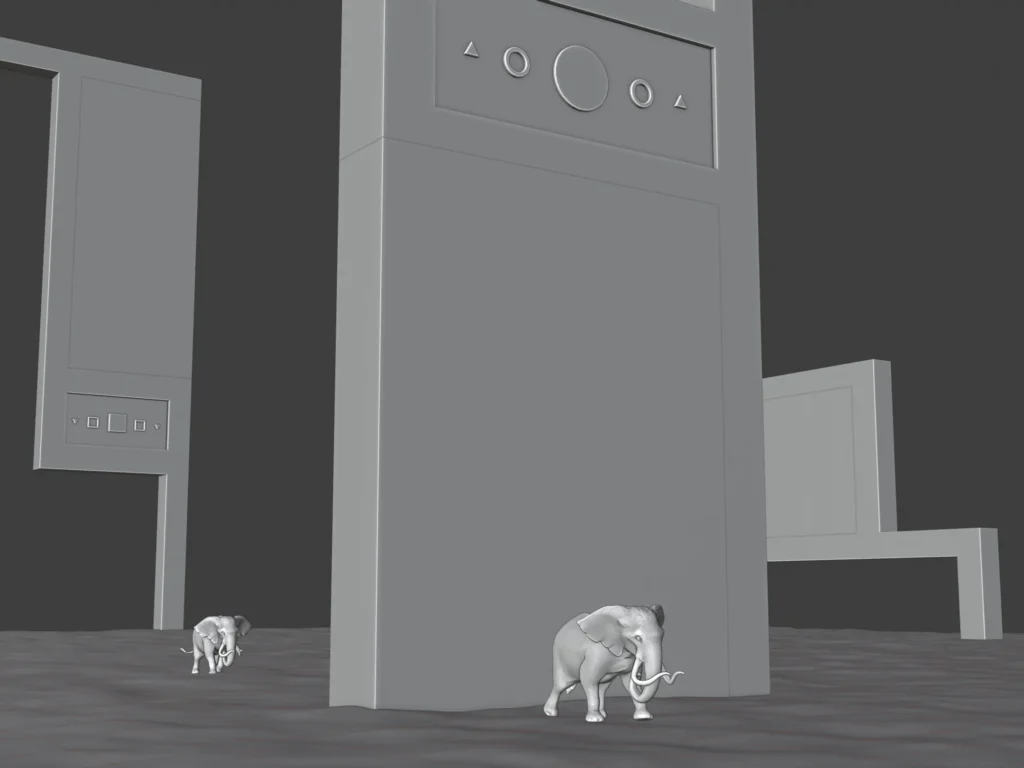 The artwork Going Nowhere in 3D viewport