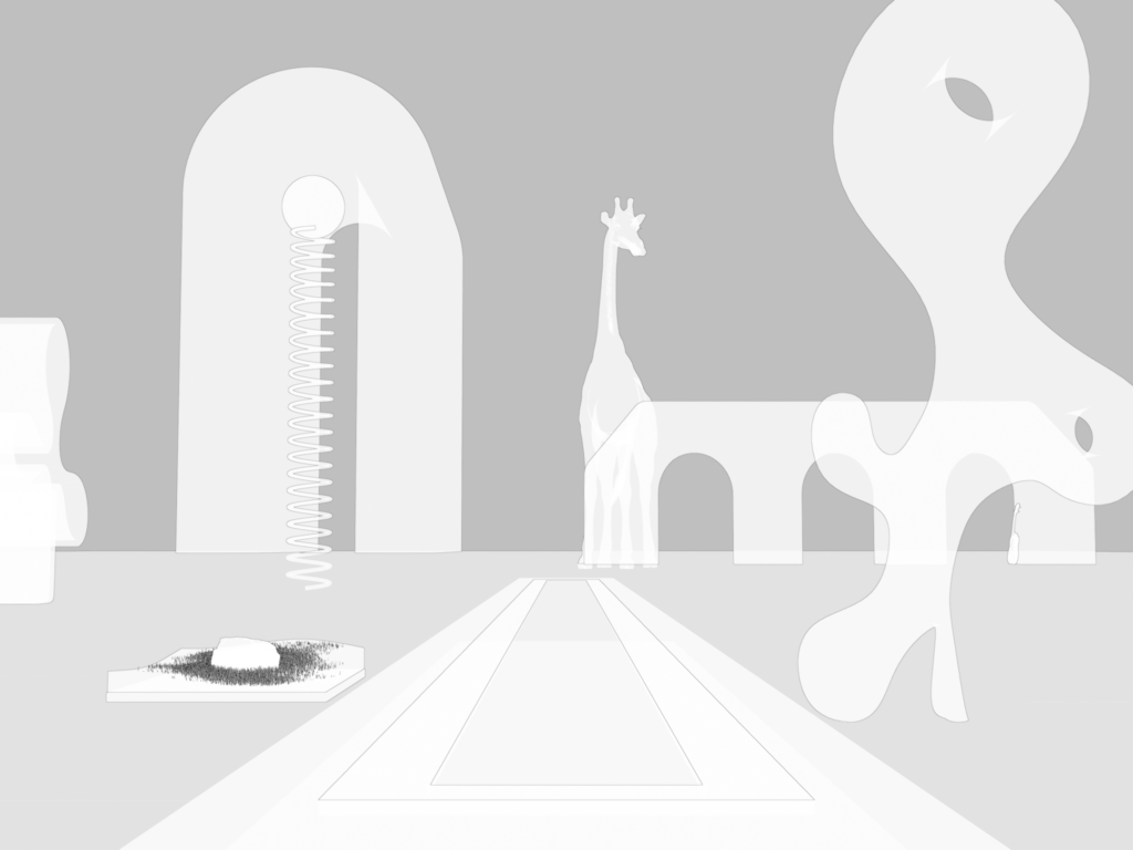 The artwork Tranquility in viewport x-ray